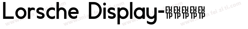 Lorsche Display字体转换